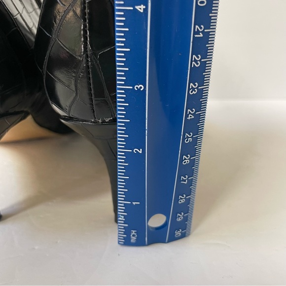 Onlymaker Pointed Toe Stone Pattern Kitten Heel Single Strap Booties EU 42/US 11 - Picture 14 of 16